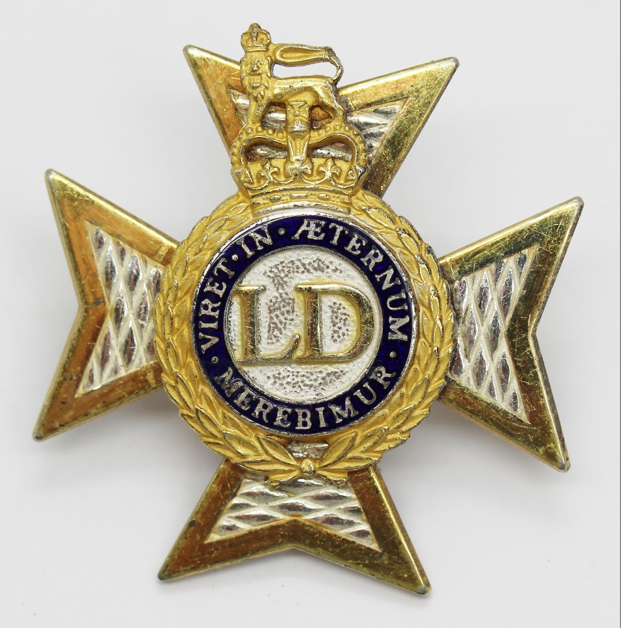 Light Dragoons Officer's Dress Cap Badge