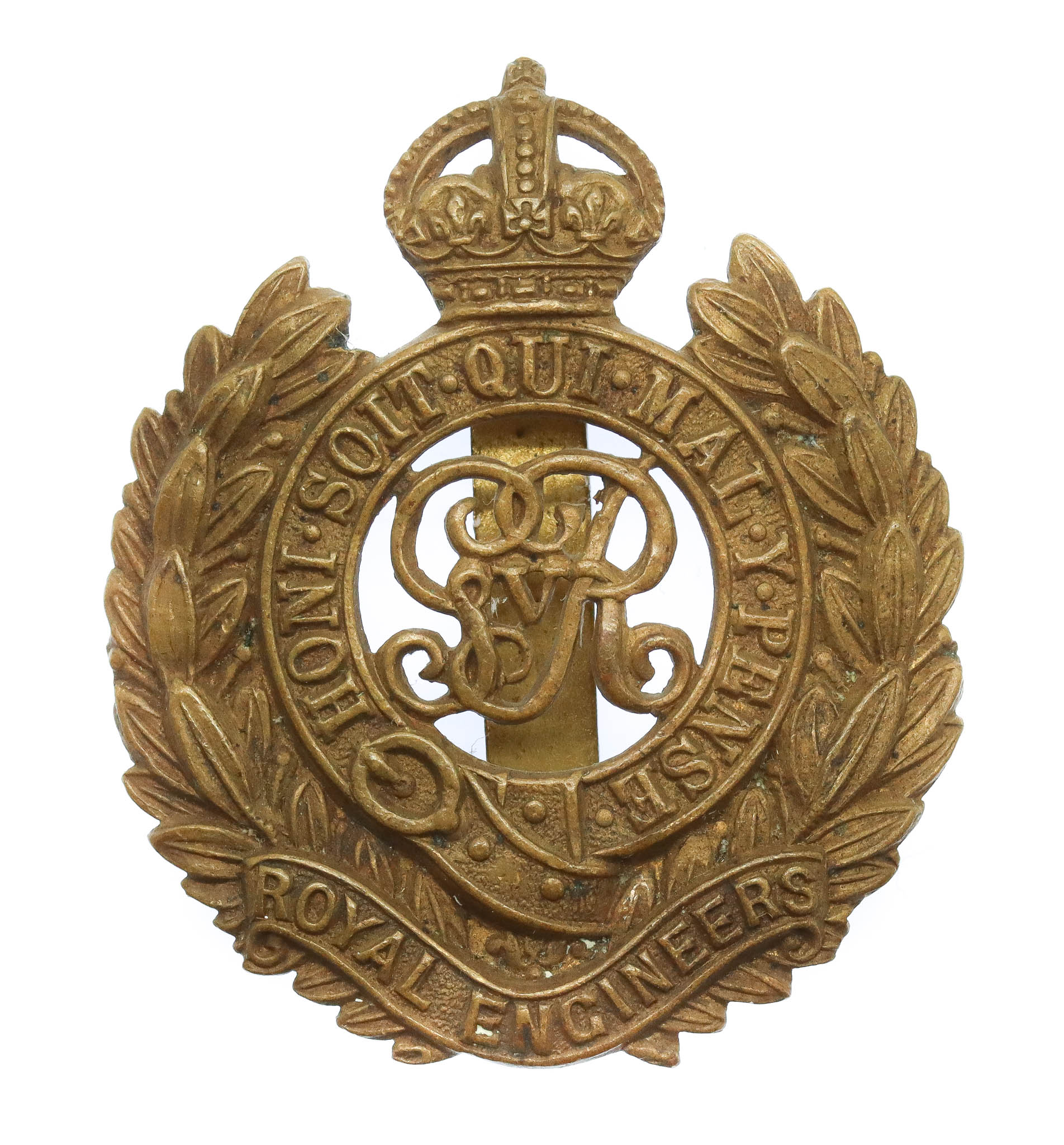 George V Royal Engineers Cap Badge