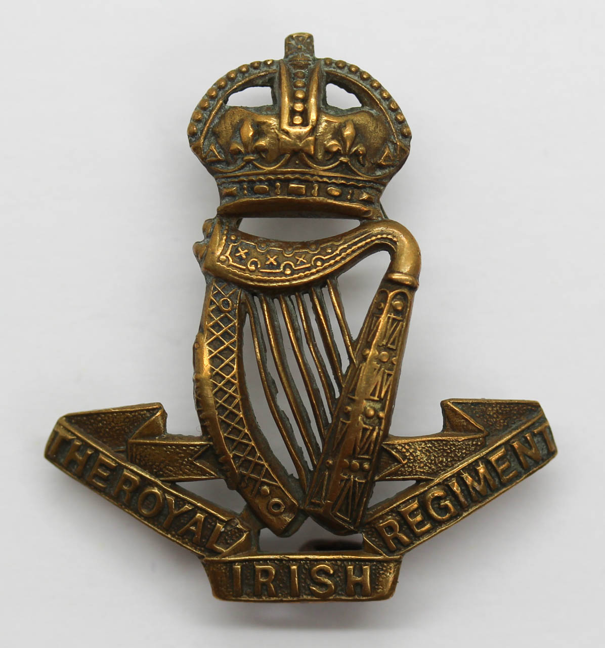 Royal Irish Regiment Cap Badge - King's Crown