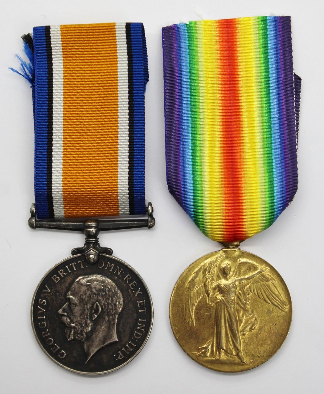 WW1 British War & Victory Medal Pair - Pte. D.B. Booth, Army Service Corps