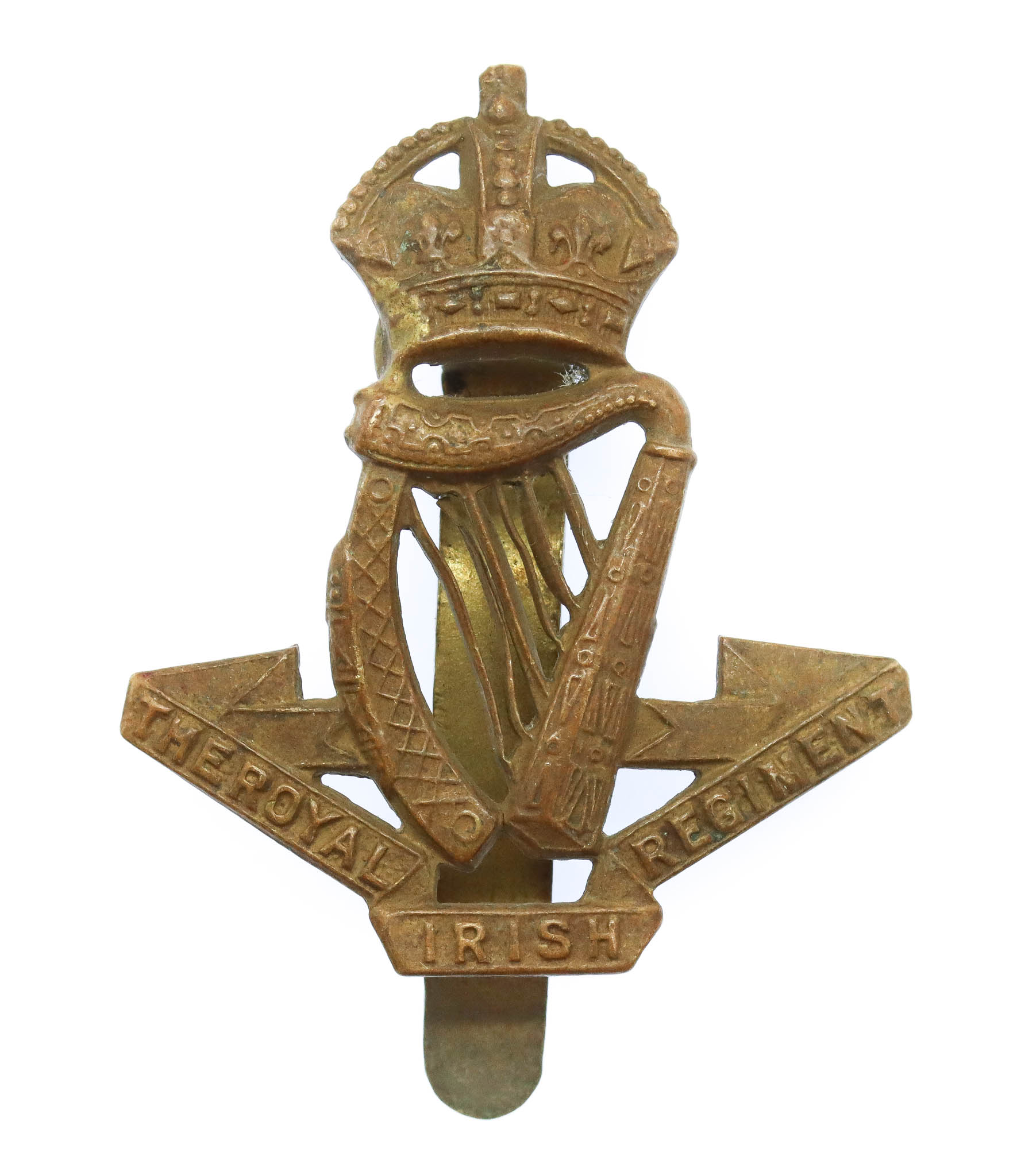 Royal Irish Regiment Cap Badge - King's Crown