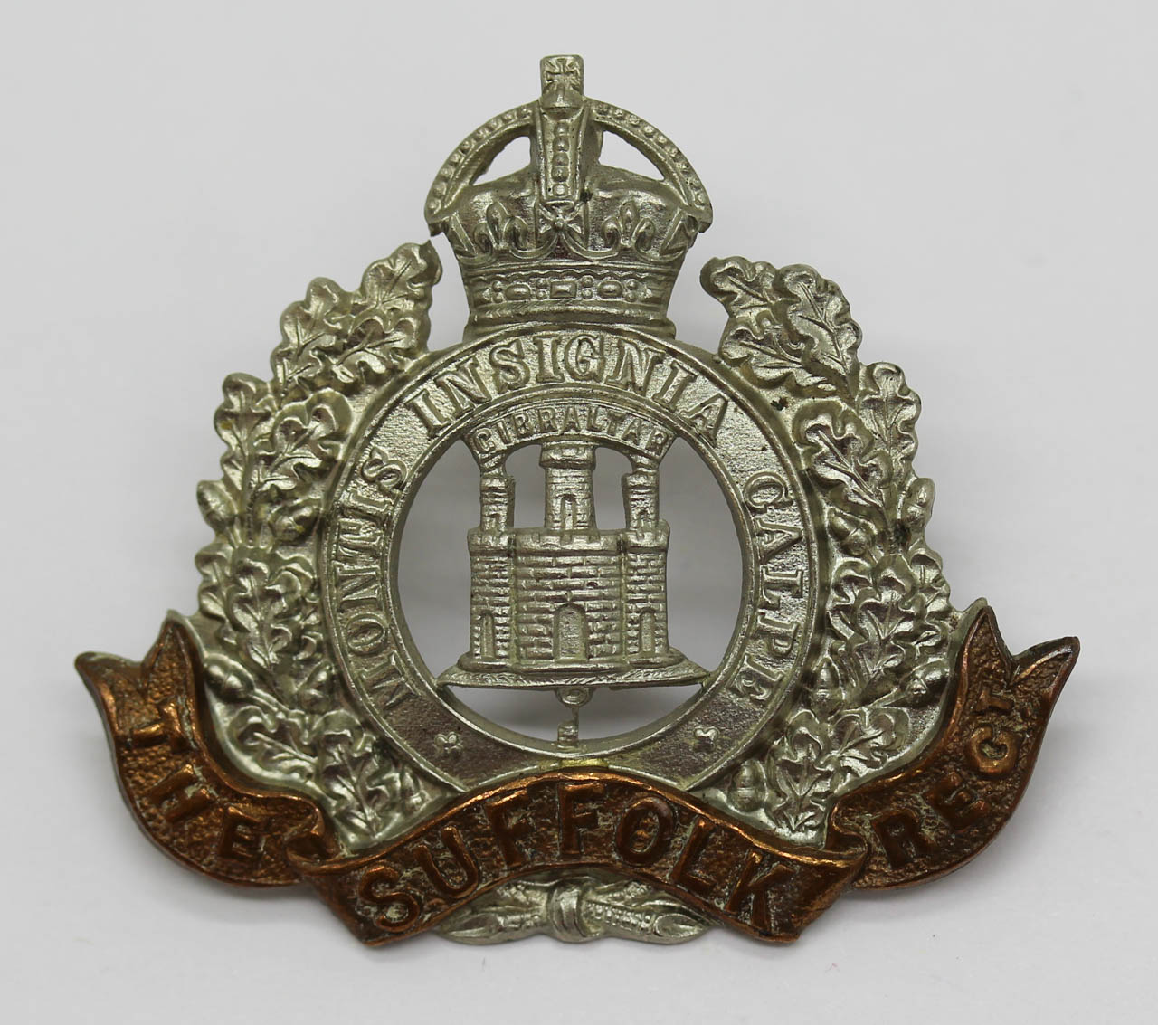 Edwardian Suffolk Regiment Cap Badge