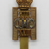 13th/18th/ QMO Royal Hussars Cap Badge - King's Crown
