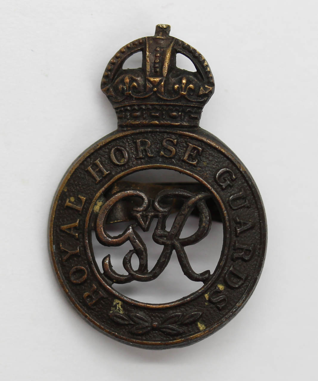 George VI Royal Horse Guards Officer's Service Dress Cap Badge