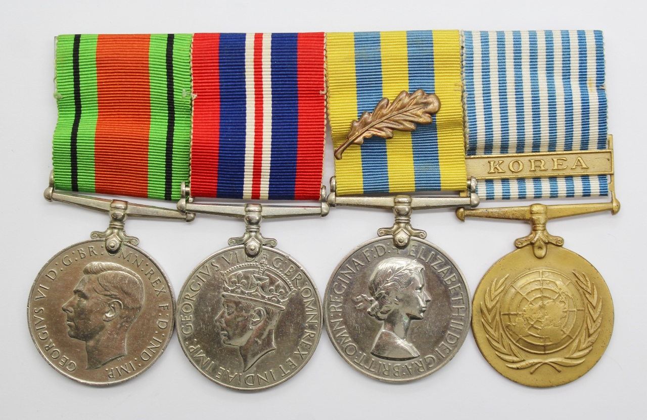 WW2 and Korean War Mentioned in Despatches Medal Group of Four - Capt. R.R. Birch, Royal Electrical & Mechanical Engineers