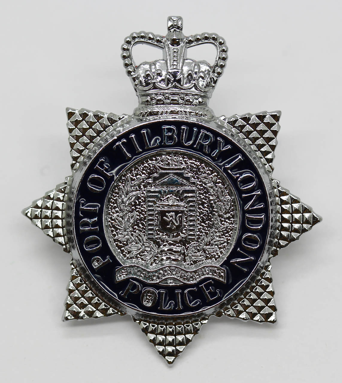 Port of Tilbury London Police Enamelled Cap Badge (c.1992-1995)