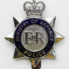 Ministry of Defence Police Enamelled Cap Badge - Queen's Crown