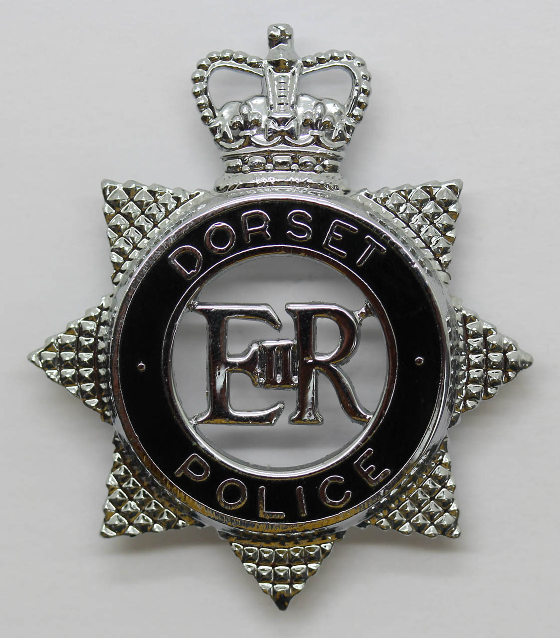 Dorset Police Senior Officer's Enamelled Cap Badge - Queen's Crown