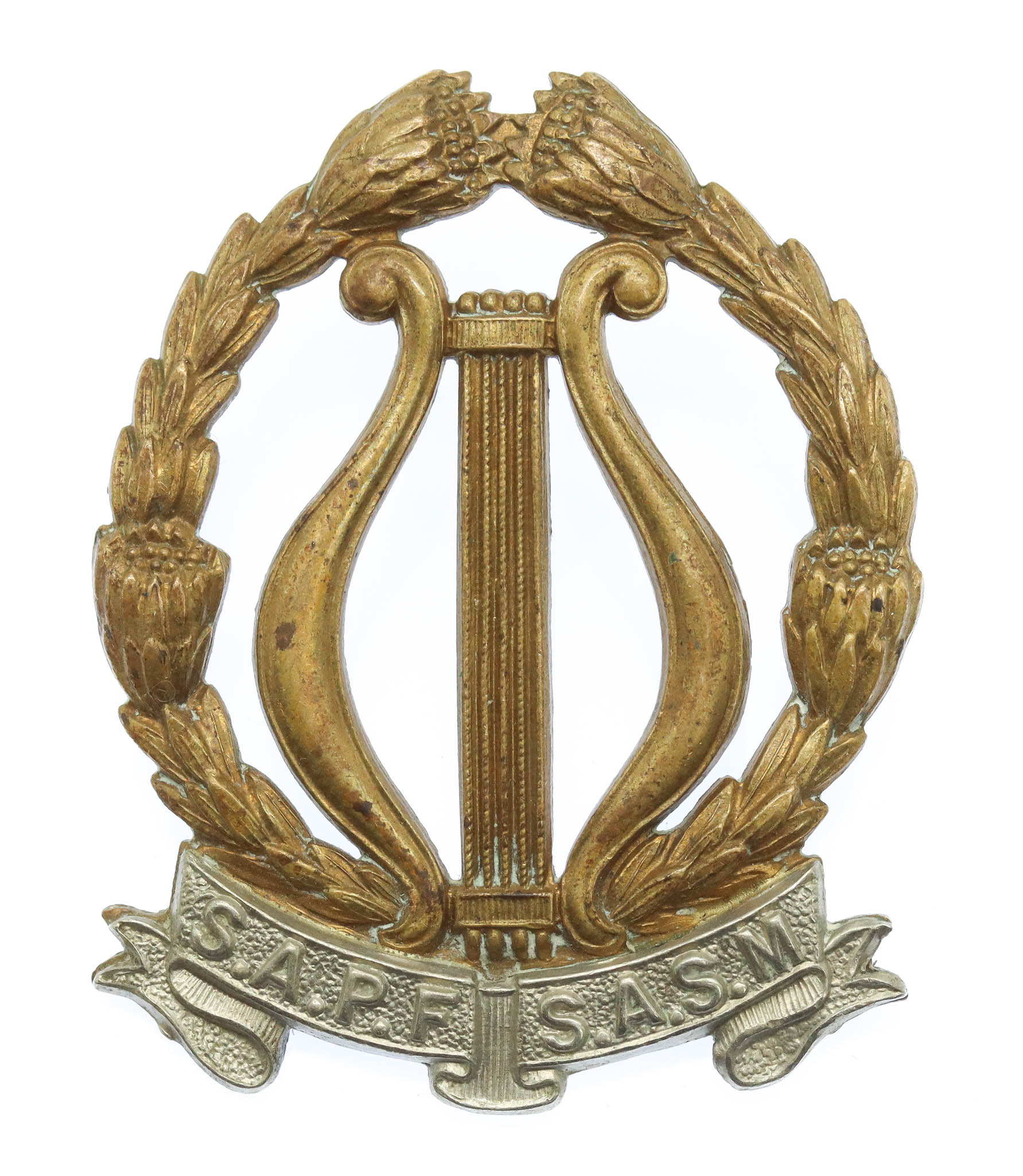 South African Army Band Cap Badge