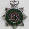 Royal Parks Constabulary Enamelled Cap Badge - Queen's Crown (Star)