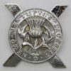 Lowland Brigade Anodised (Staybrite) Cap Badge