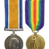 WW1 British War & Victory Medal Pair - Pte. J. Hyslop, 9th Bn. The Cameronians (Scottish Rifles)