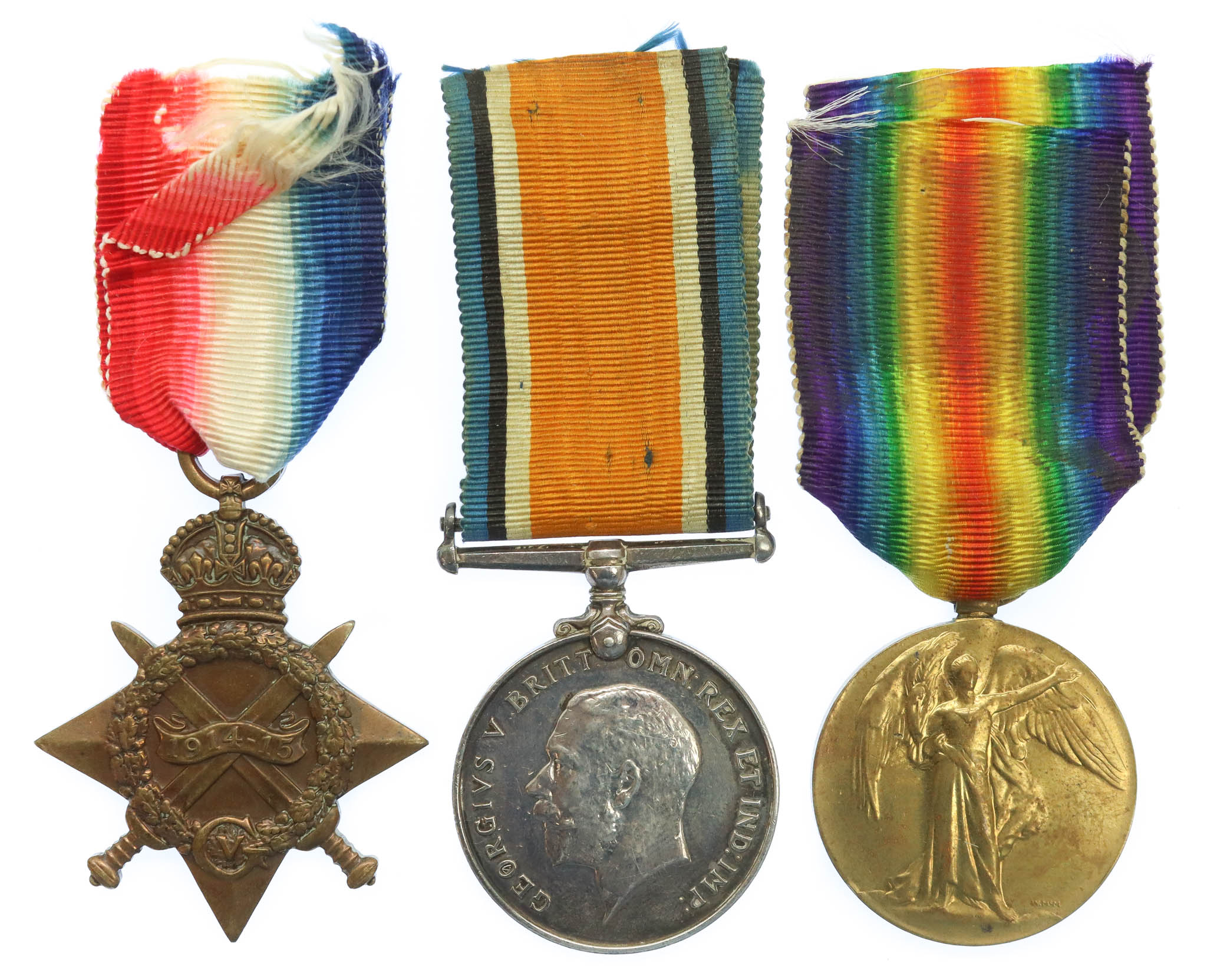 WW1 1914-15 Star Medal Trio - C. Monkley, A.B., Royal Navy