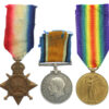 WW1 1914-15 Star Medal Trio - Pte. A. Townsend, Worcestershire Regiment