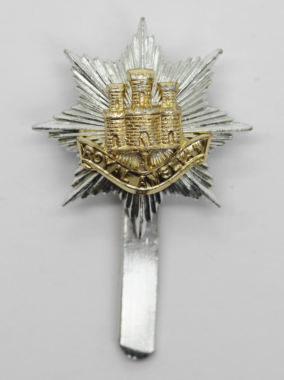 Royal Anglian Regiment Anodised (Staybrite) Cap Badge