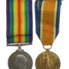 WW1 British War & Victory Medal Pair - Pte. P. Fairman, 15th (North Belfast) Bn. Royal Irish Rifles - Wounded in Action