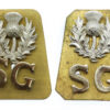 Pair of Scots Guards Anodised (Staybrite) Shoulder Titles