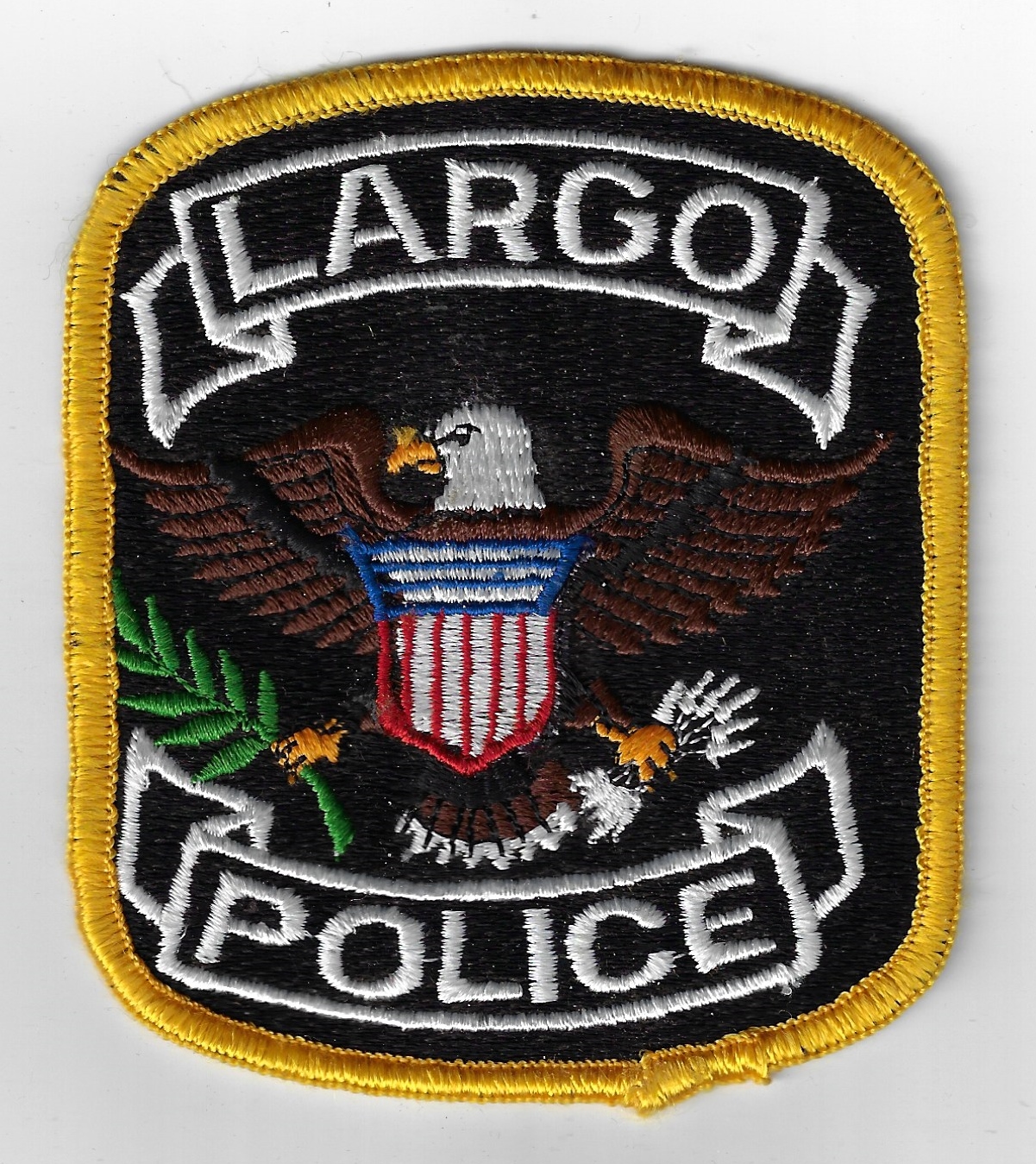 United States Largo Police Cloth Patch
