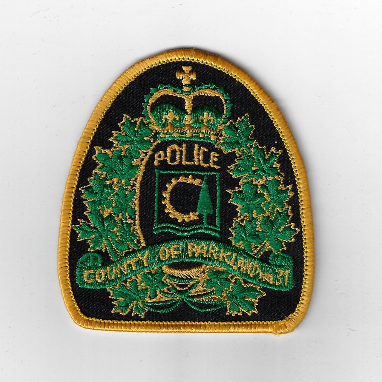 Canadian County of Parkland Police Cloth Patch