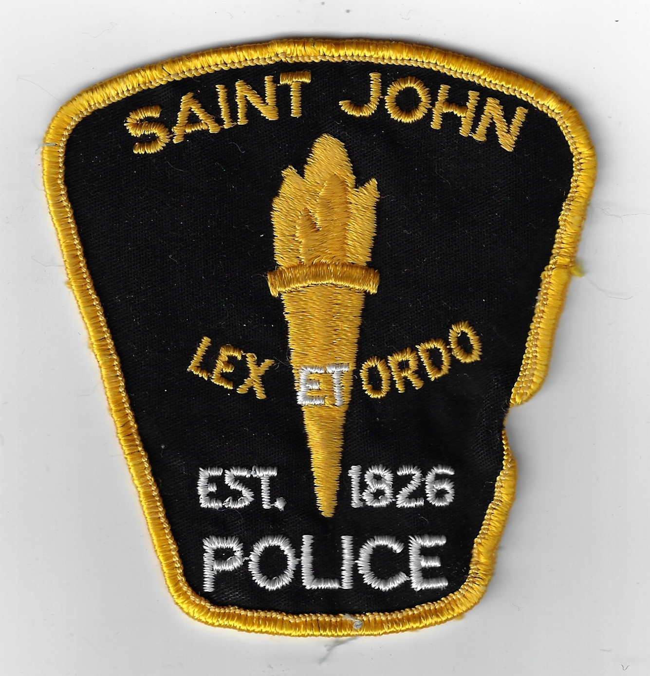 Canadian Saint John Police Cloth Patch
