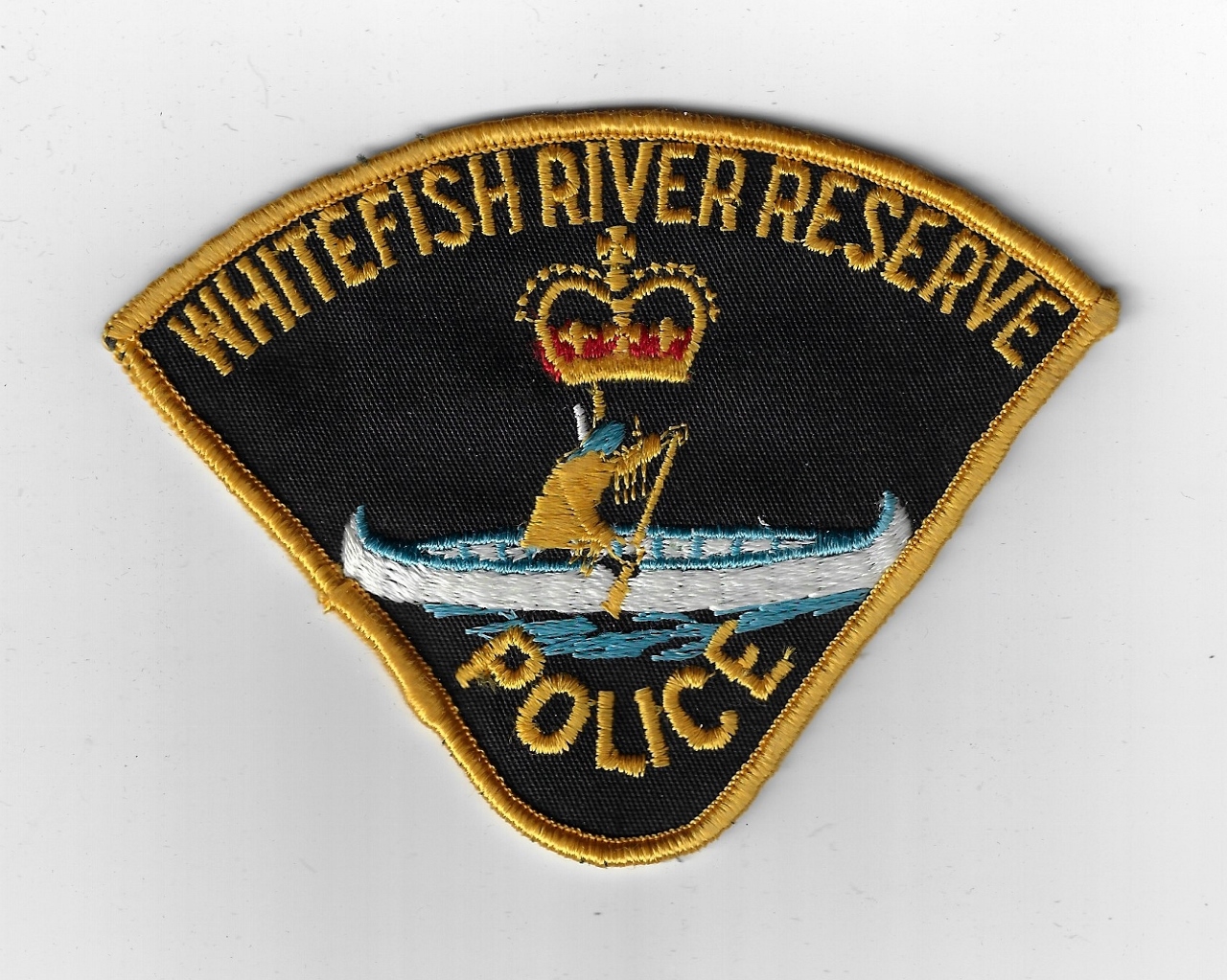 Canadian Whitefish River Reserve Police Cloth Patch