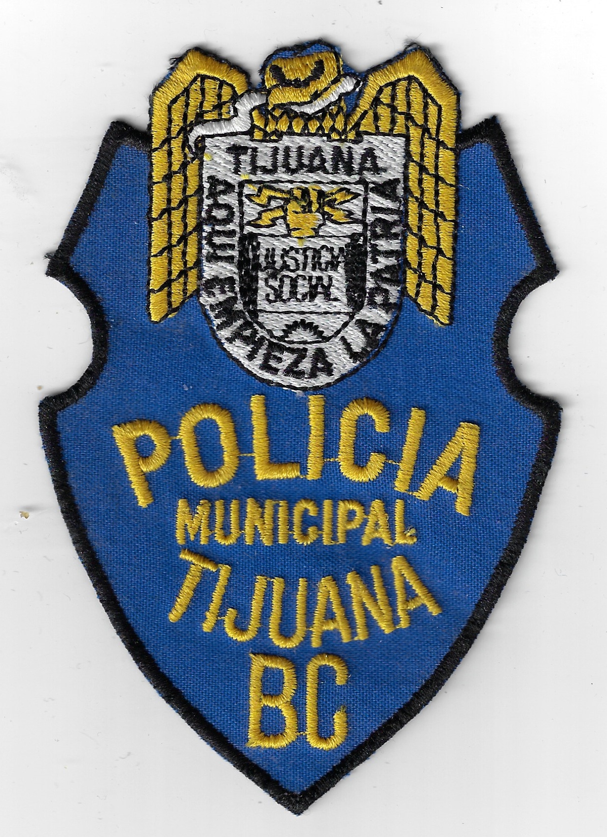 Mexican Policia Municipal Tijuana Cloth Patch