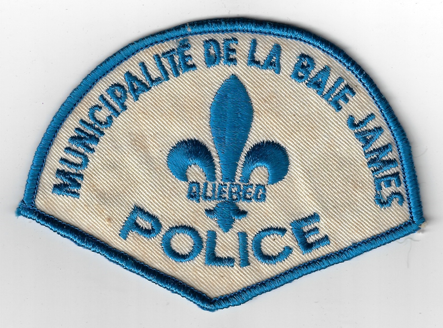 Canadian Quebec Police Municipalite De La Baie James Cloth Patch