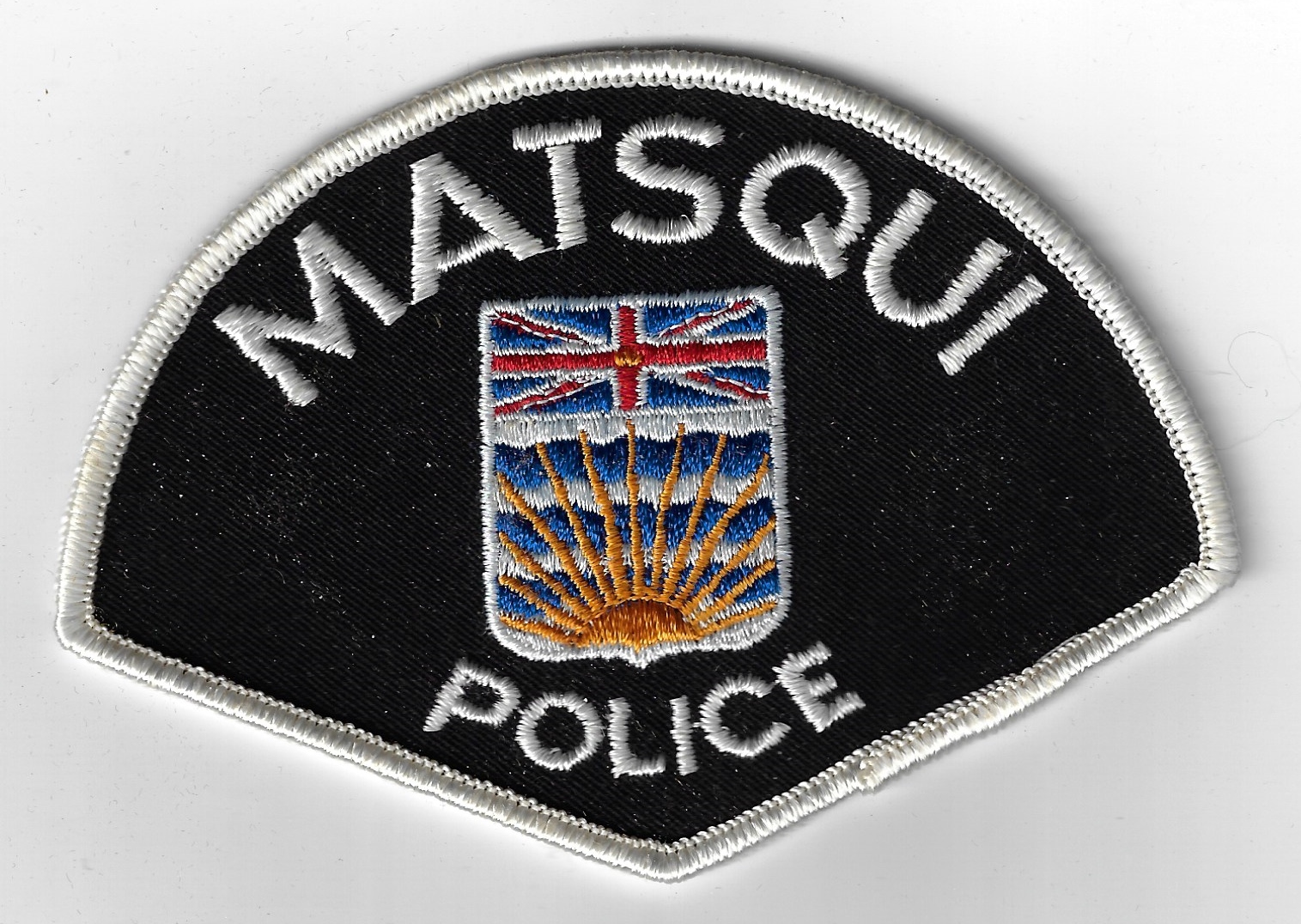 Canadian Matsqui Police Cloth Patch