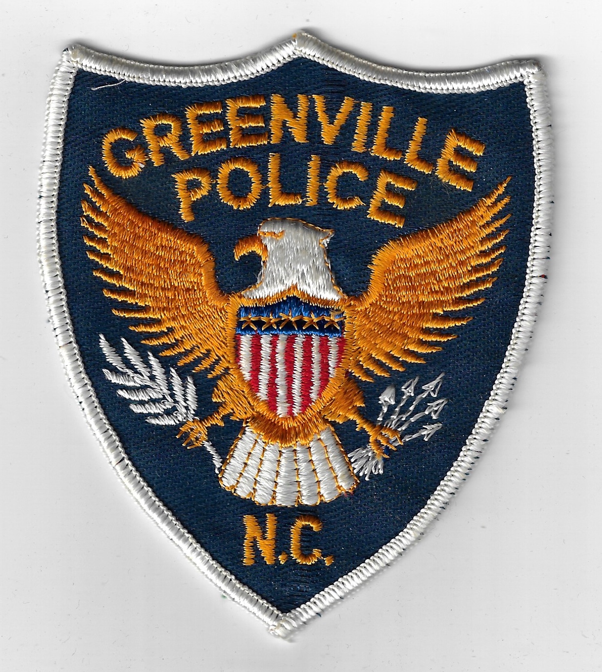 United States Greenville Police N.C. Cloth Patch