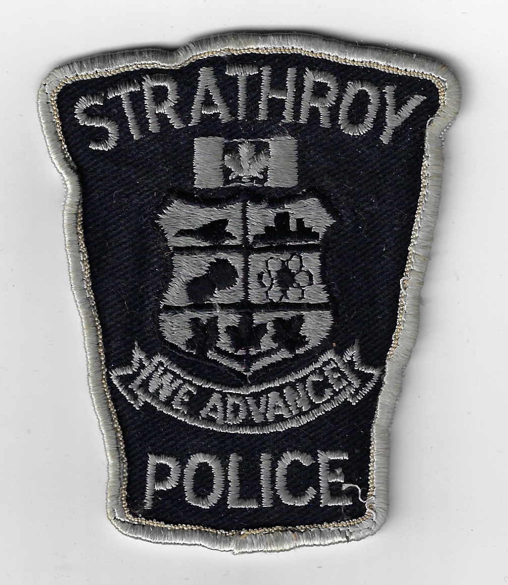 Canadian Stragthroy Police Cloth Patch