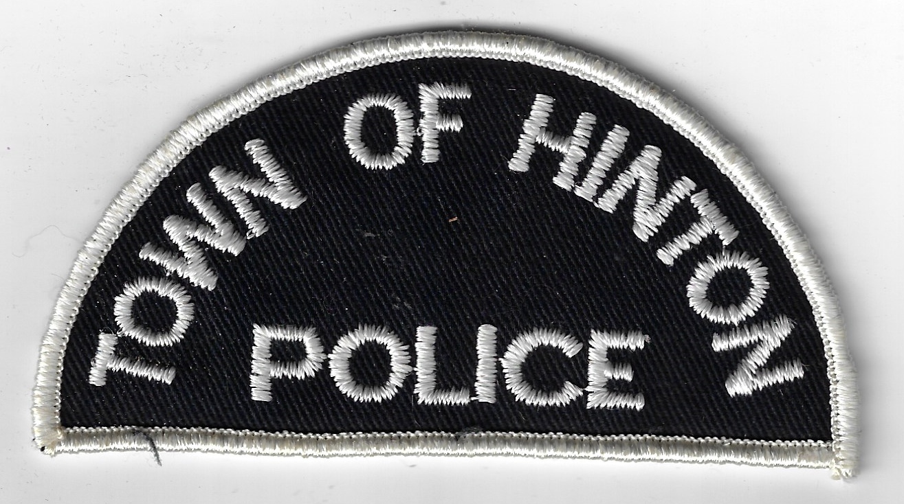 United States Town of Hinton Police Cloth Patch