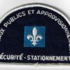 Canadian Travaux Publics Et Approvisionnement Securite Stationnement Cloth Patch