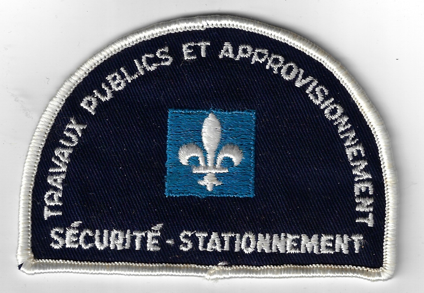 Canadian Travaux Publics Et Approvisionnement Securite Stationnement Cloth Patch