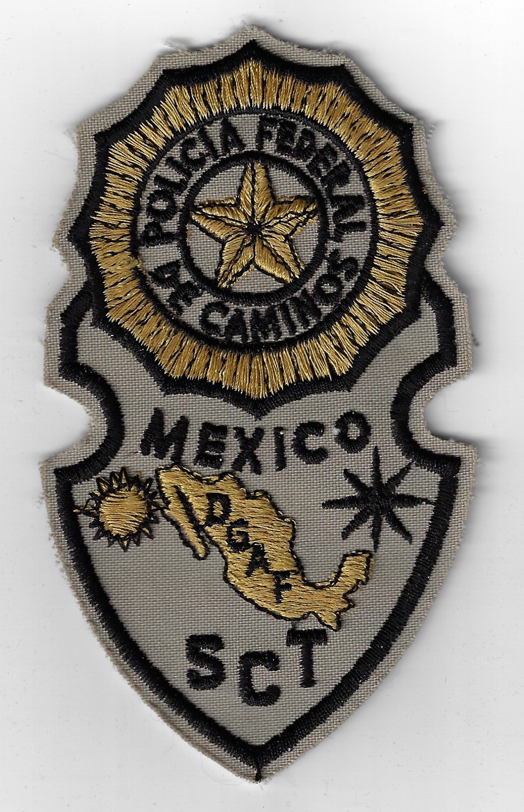 Mexico Policia Federal De Caminos PGAF SCT Cloth Patch