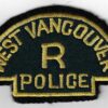 Canadian West Vancouver R Police Cloth Patch