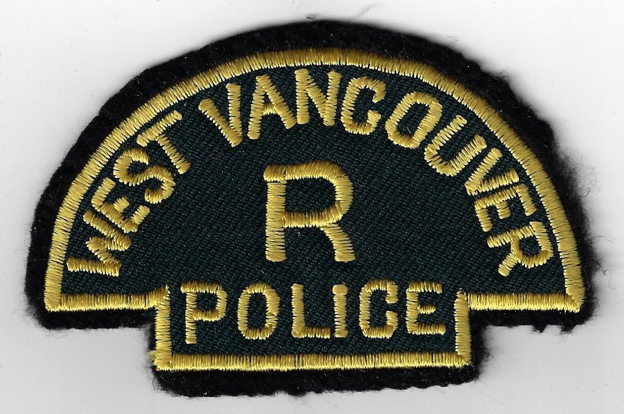 Canadian West Vancouver R Police Cloth Patch