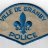 Canadian Ville De Granby Quebec Police Cloth Patch