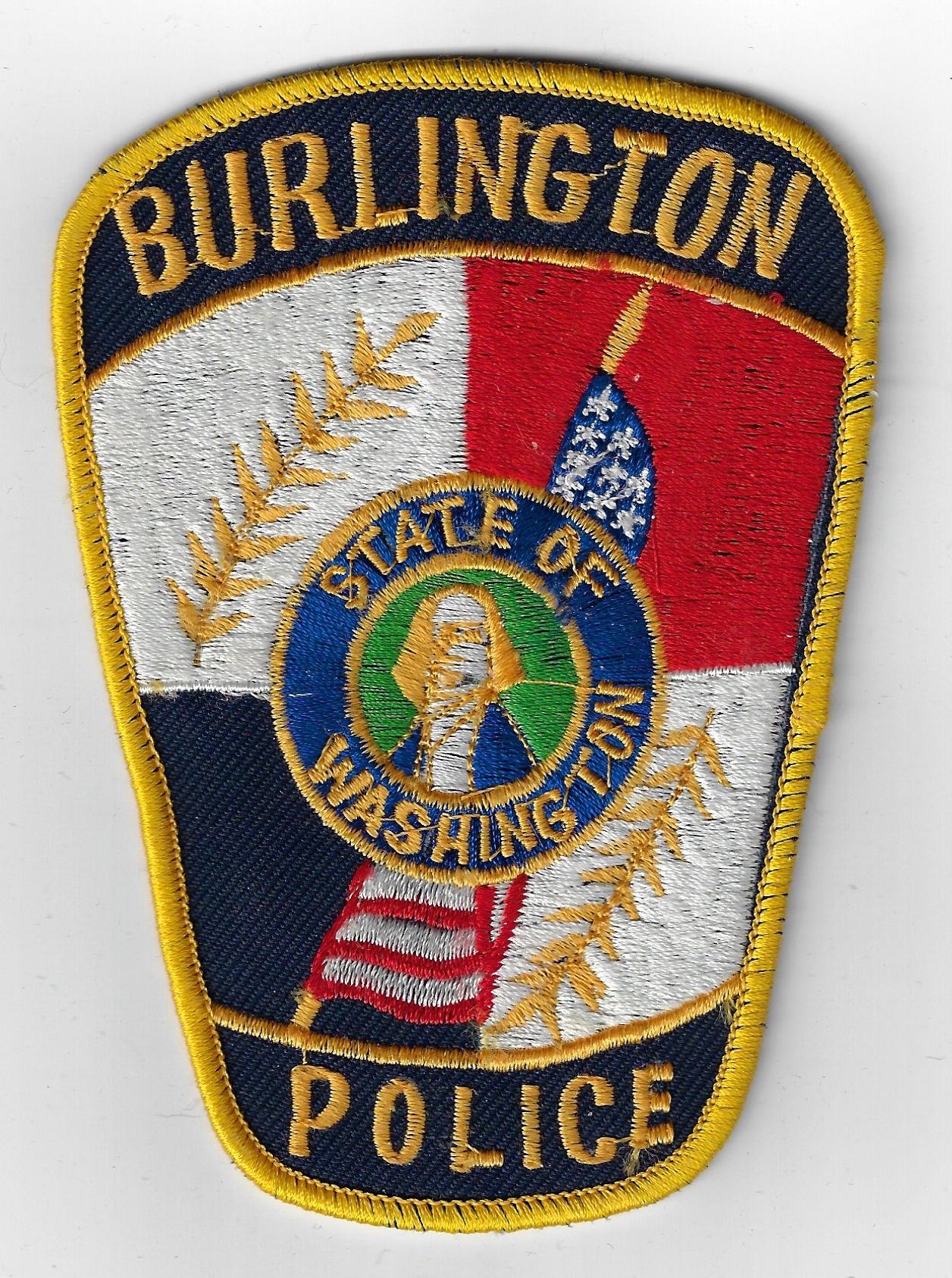 United States Burlington Police State of Washington Cloth Patch