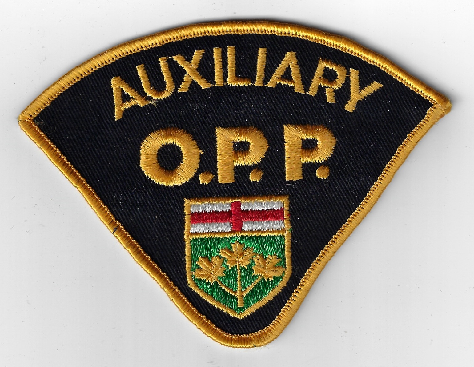 Canadian Ontario Provincial Police Auxiliary Cloth Patch
