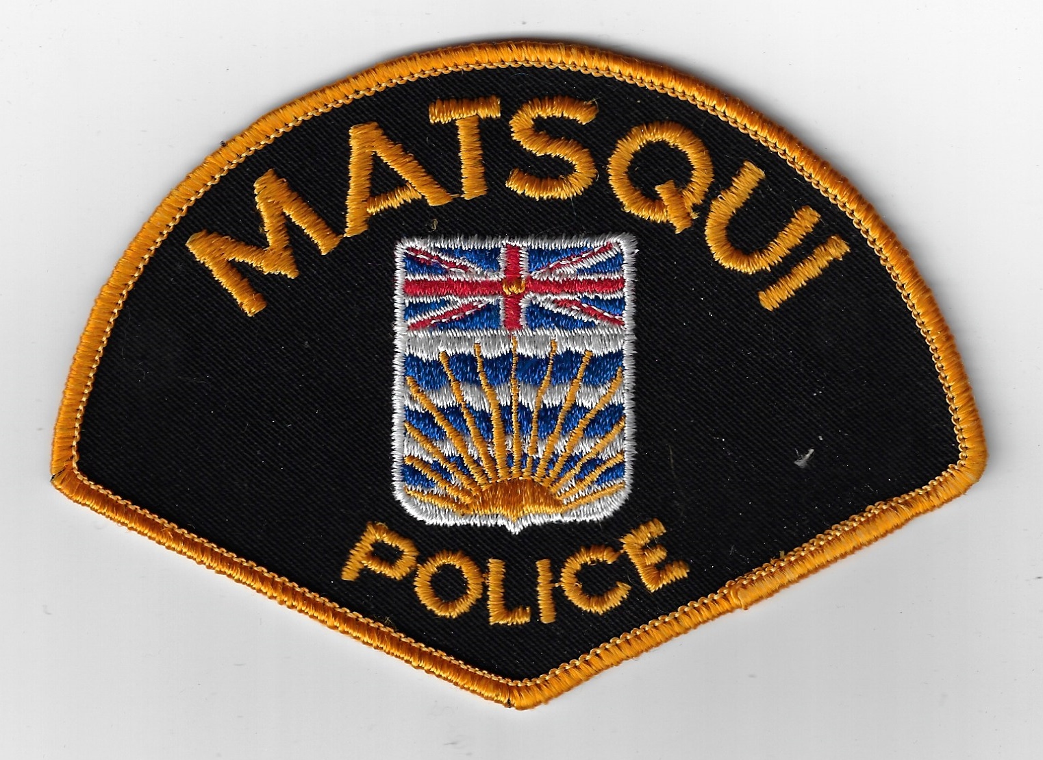 Canadian Matsqui Police Cloth Patch
