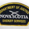Canadian Nova Scotia Department of Justice Sheriff Services Cloth Patch
