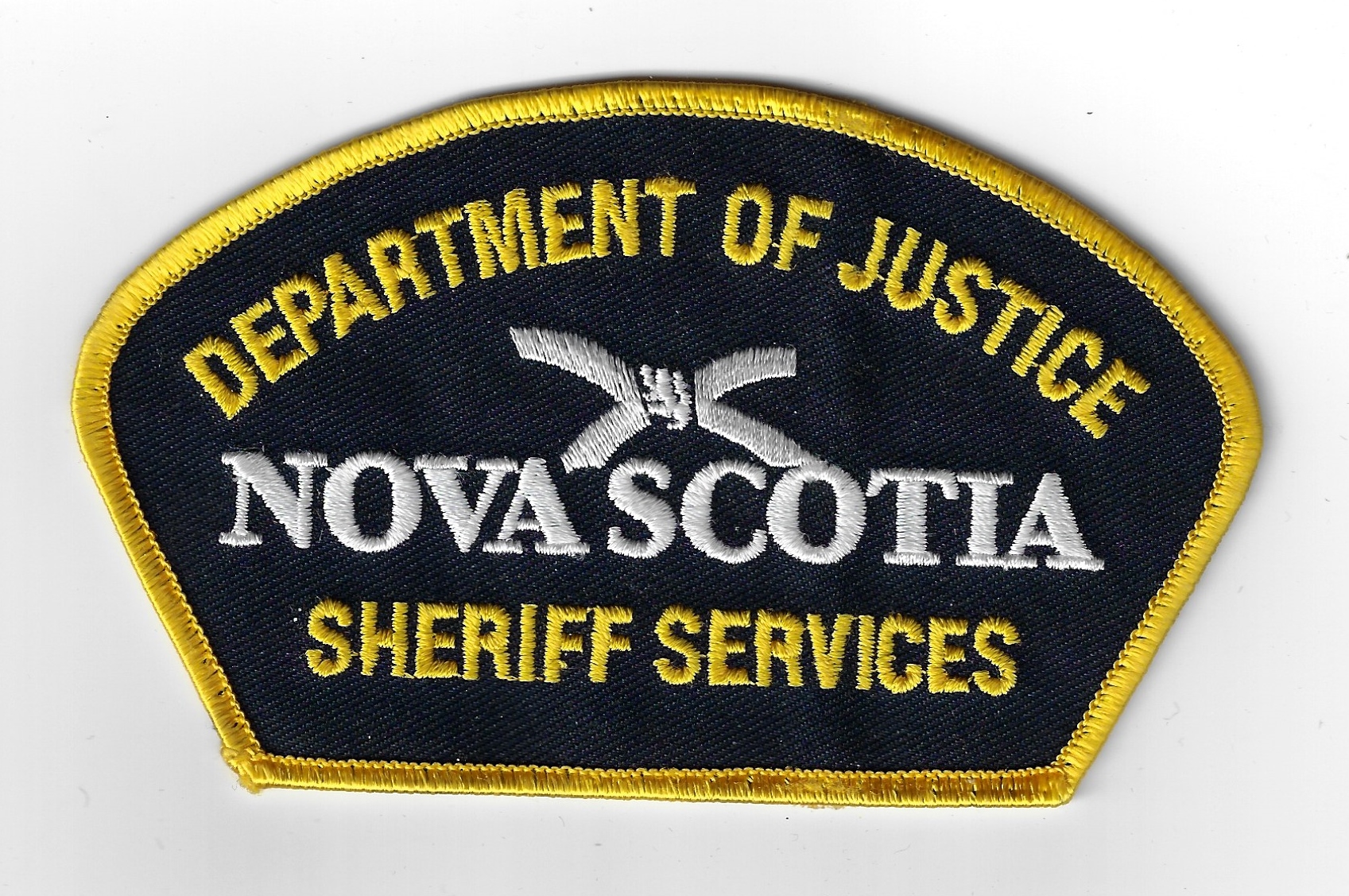 Canadian Nova Scotia Department of Justice Sheriff Services Cloth Patch