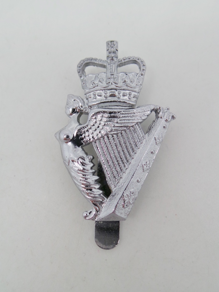 Royal Irish Regiment Chrome Staybrite Cap Badge