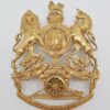 Edward VII Royal Artillery Officer's Blue Cloth Helmet Plate