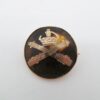 Machine Gun Corps 1917 Hallmarked 9ct Gold and Tortoise Shell Sweetheart Brooch