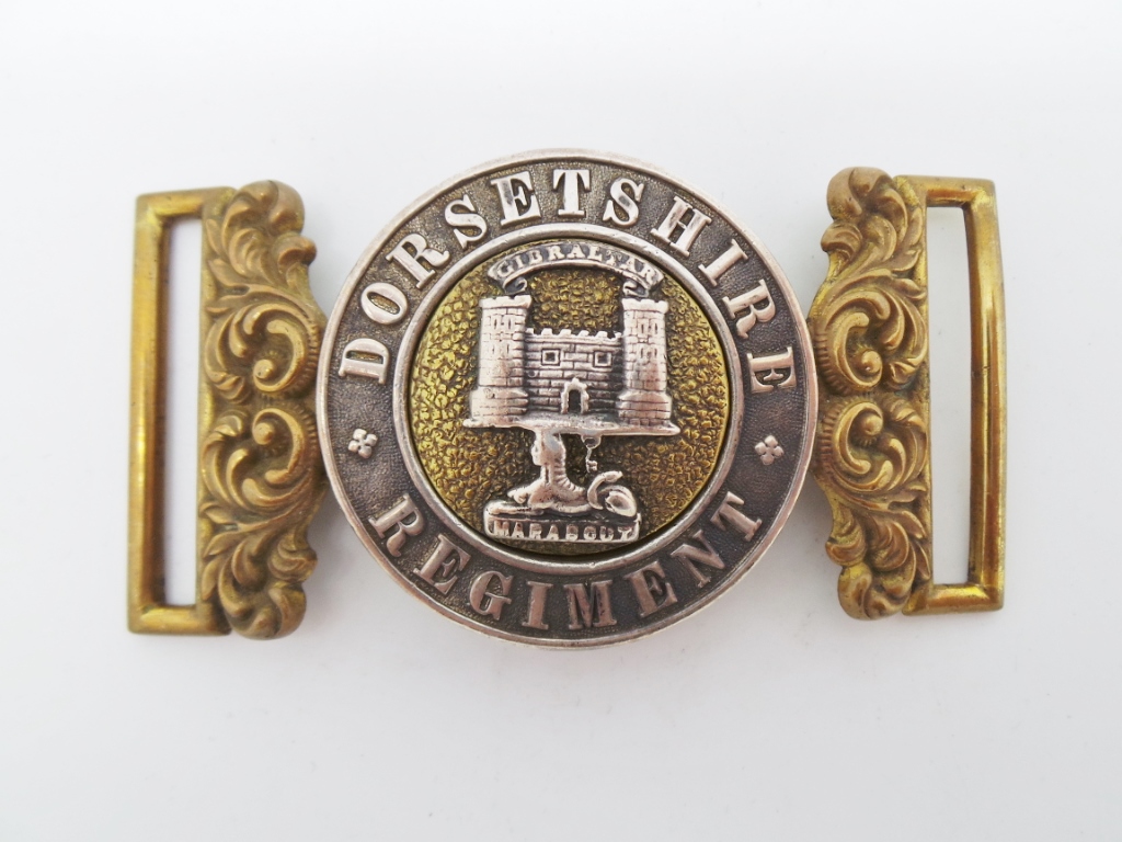 Victorian Dorsetshire Regiment Officers Waist Belt Clasp (Post 1881)