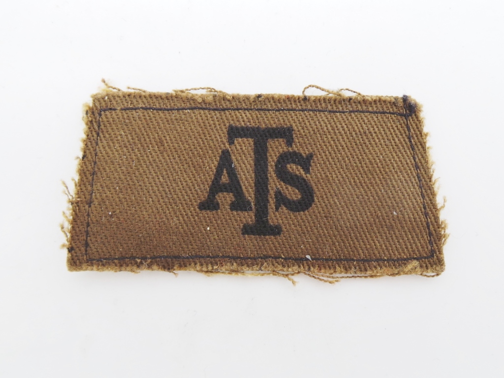 Auxiliary Territorial Service (A.T.S.) Printed Slip On Shoulder Title