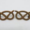 Pair of Victorian North Staffordshire Regiment Collar Badges (1881-1895)