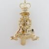 Pioneer Corps Anodised (Staybrite) Beret Badge - Queen's Crown