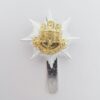 Royal Anglian Regiment Anodised (Staybrite) Cap Badge - Queen's Crown